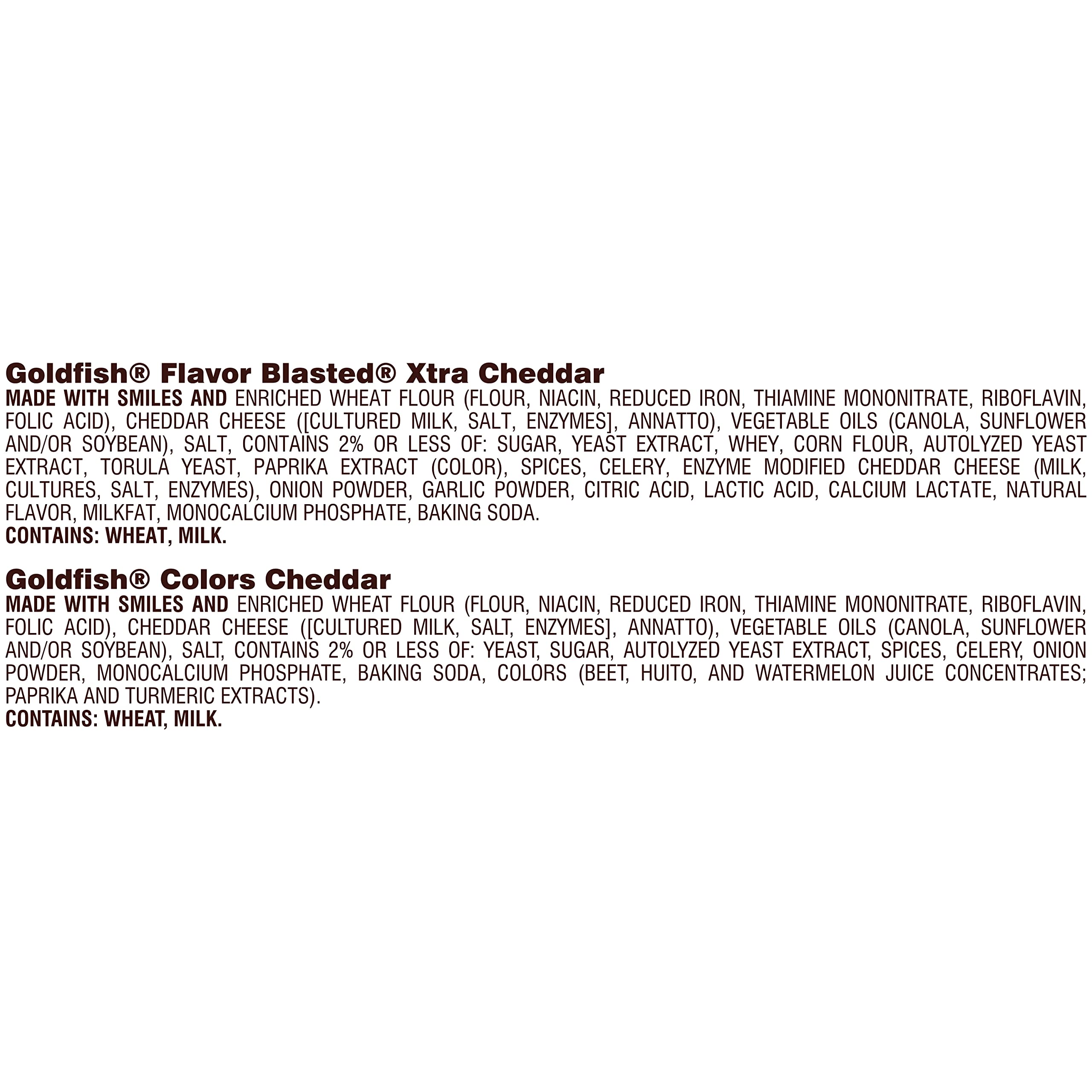 Goldfish Crackers Big Smiles Variety Pack | Cheddar, Colors & Pretzels | 30 Snack Packs