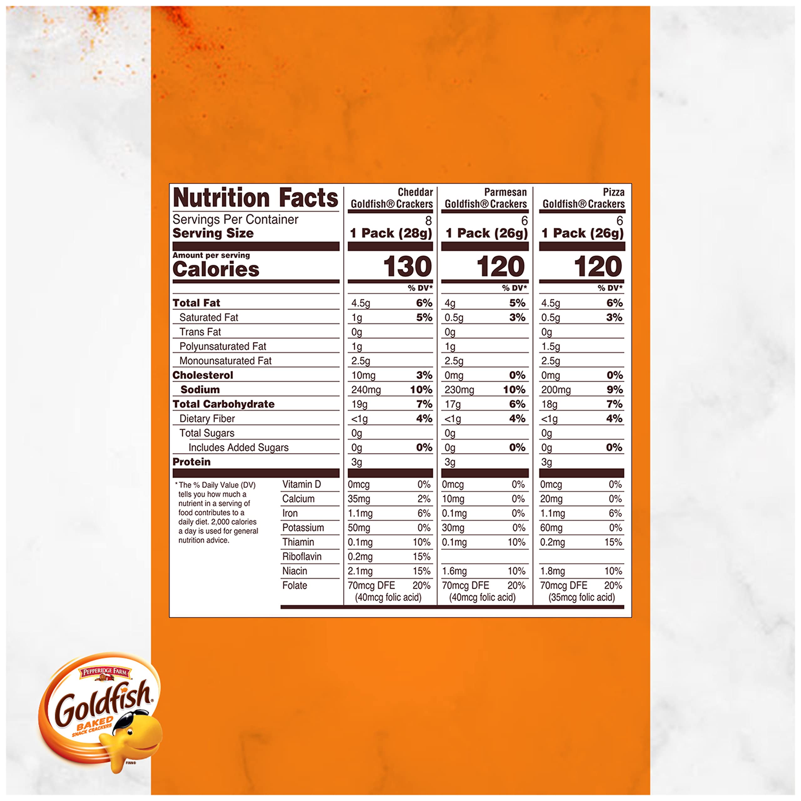 Goldfish Crackers Big Smiles Variety Pack with Cheddar, Colors, and Pretzels, Snack Packs, 30 Ct - Collins Global Snack Store