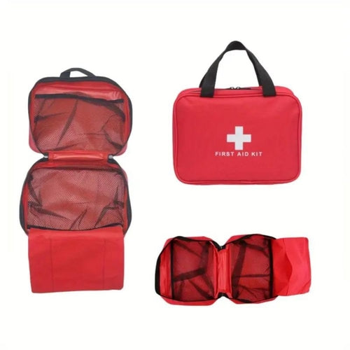 173-Piece Large First Aid Kit – Portable Bag for Outdoor Hunting & Hiking