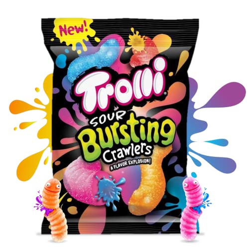 Viral Trending Trolli Sour Bursting Crawlers Gummy Candy - 4.25 oz