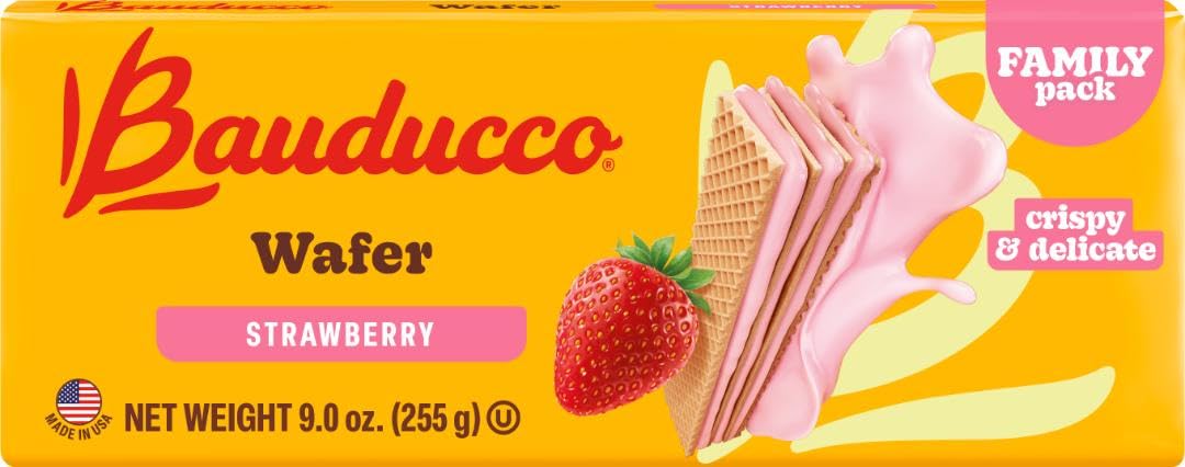 Bauducco Chocolate & Vanilla Wafer Cookies - Convenient Single Serve Wafer Cookies With 3 Layers of Cream - Delicious Sweet Snack on the go or Dessert 28.2oz (Pack of 20) - Collins Global Snack Store