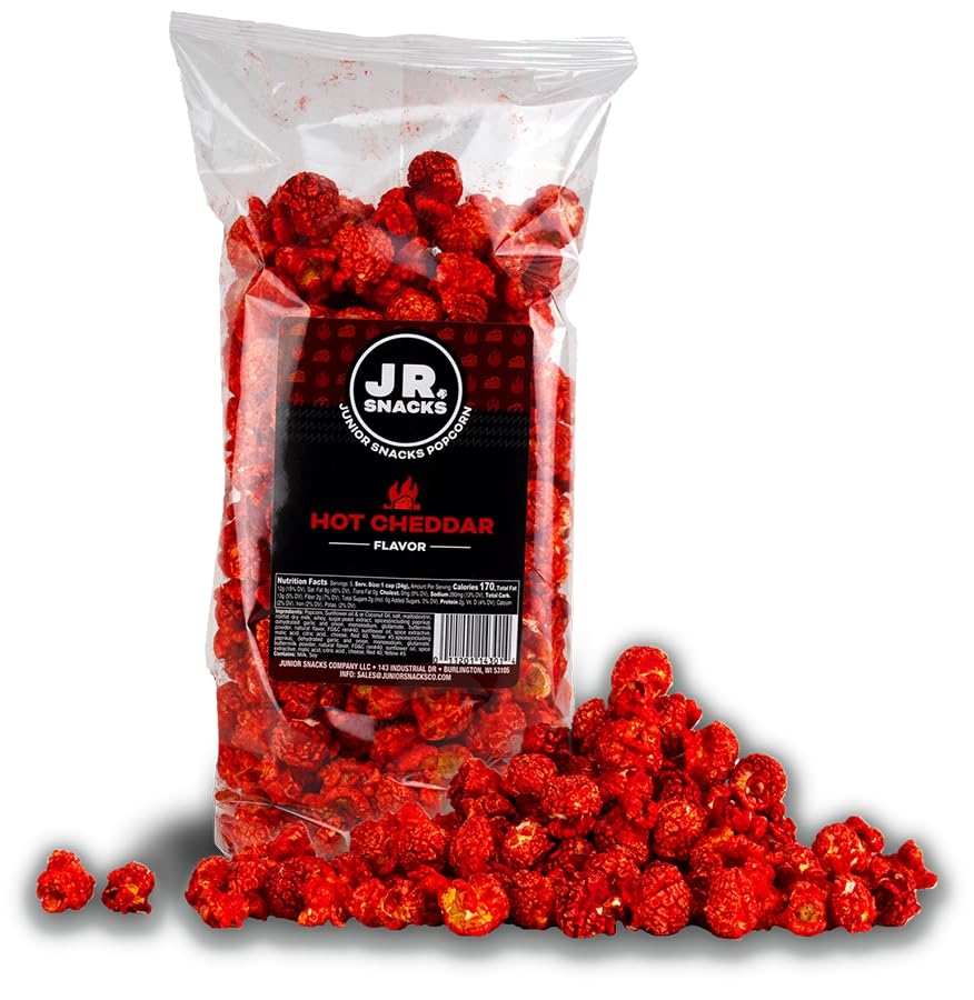 Viral Hot Junior Snacks Co. Hot Cheddar Popcorn