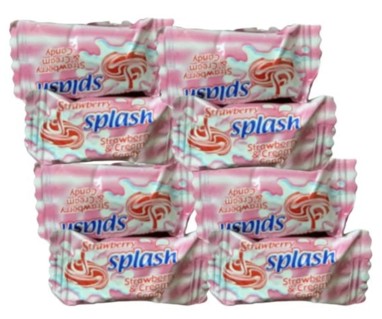 Splash - Nigerian Strawberry and Cream Flavored Candy [48 pieces] - Collins Global Snack Store