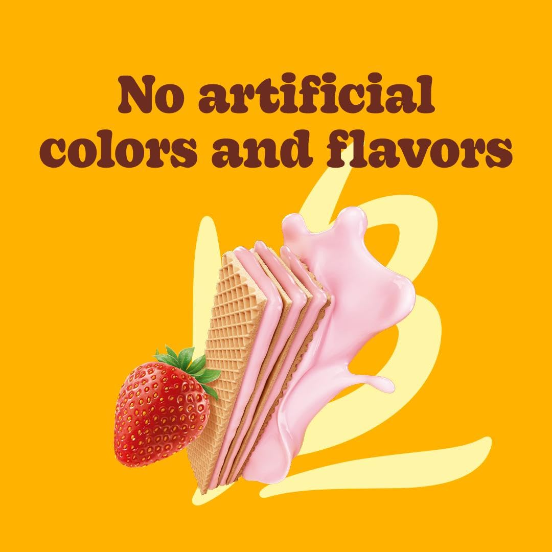 Bauducco Chocolate & Vanilla Wafer Cookies - Convenient Single Serve Wafer Cookies With 3 Layers of Cream - Delicious Sweet Snack on the go or Dessert 28.2oz (Pack of 20) - Collins Global Snack Store