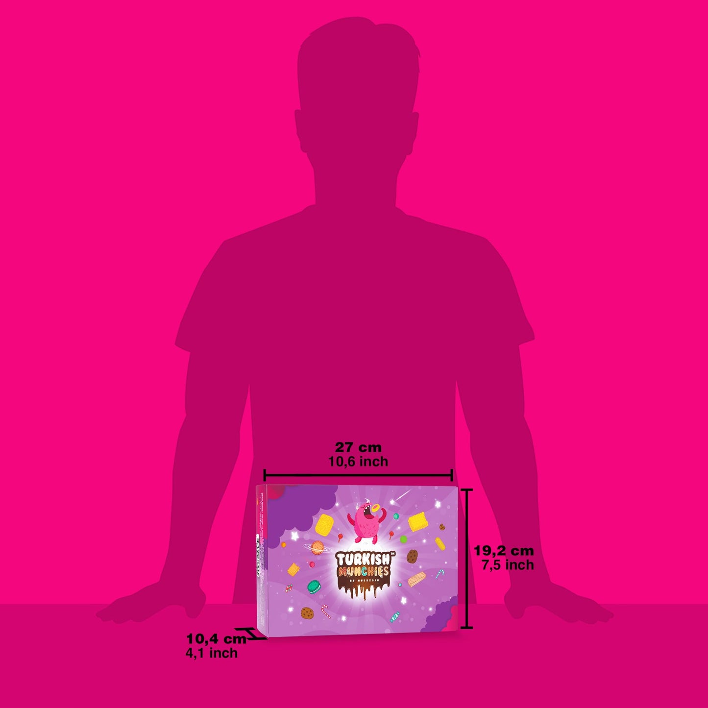 Turkish Munchies by Muekzoin Midi International Snack Box | Premium and Exotic Foreign Unique Snack Food Gifts Included | Try Extraordinary Turkish Gourmet Snacks | Candies from Around the World | Fantastic Space Themed Box | 12 Full-Size Snacks - Collins Global Snack Store