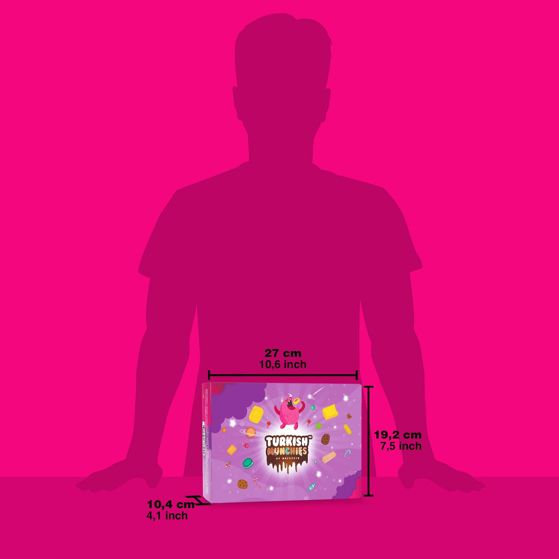 Turkish Munchies by Muekzoin Midi International Snack Box | Premium and Exotic Foreign Unique Snack Food Gifts Included | Try Extraordinary Turkish Gourmet Snacks | Candies from Around the World | Fantastic Space Themed Box | 12 Full-Size Snacks - Collins Global Snack Store