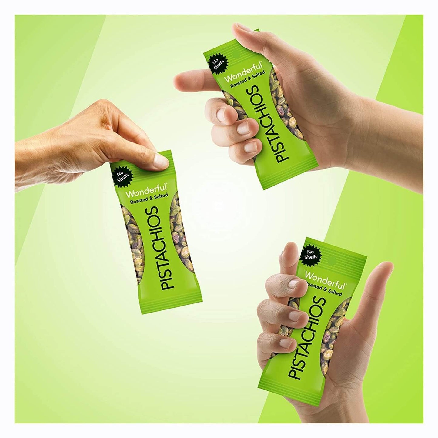 Wonderful Pistachios No Shells, 3 Flavors Mixed Variety Pack of 9 (0.75 Ounce), Roasted & Salted Nuts (4), Chili (3), Honey (2), Protein Snacks, Gluten Free, Pantry Staples, Healthy Snacks Variety Pack for Adults, Stocking Stuffers - Collins Global Snack Store