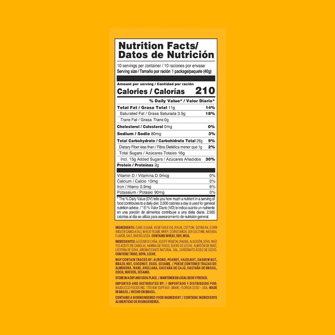 Bauducco Chocolate & Vanilla Wafer Cookies - Convenient Single Serve Wafer Cookies With 3 Layers of Cream - Delicious Sweet Snack on the go or Dessert 28.2oz (Pack of 20) - Collins Global Snack Store