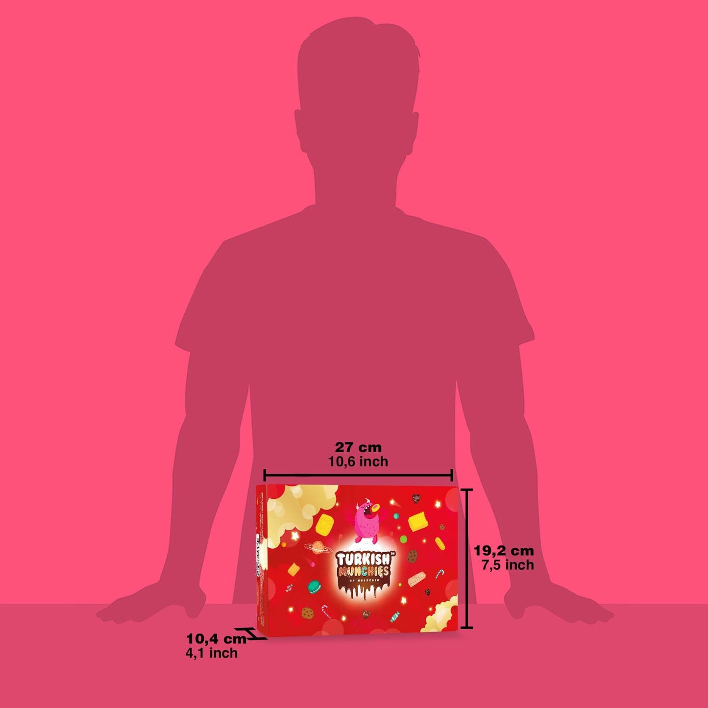 Midi International Snack Box | Premium Exotic Foreign Snacks | Unique Snack Food Gifts Included | Light Blue Space Theme | Candies from Around the World | 12 Full-Size + 1 Bonus Snacks - Collins Global Snack Store