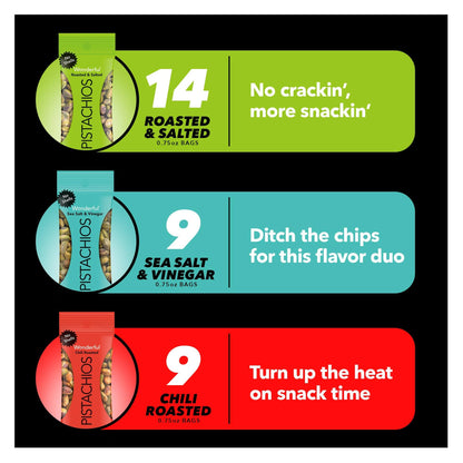 Wonderful Pistachios No Shells – Healthy Crunchy Snack | Multiple Flavors