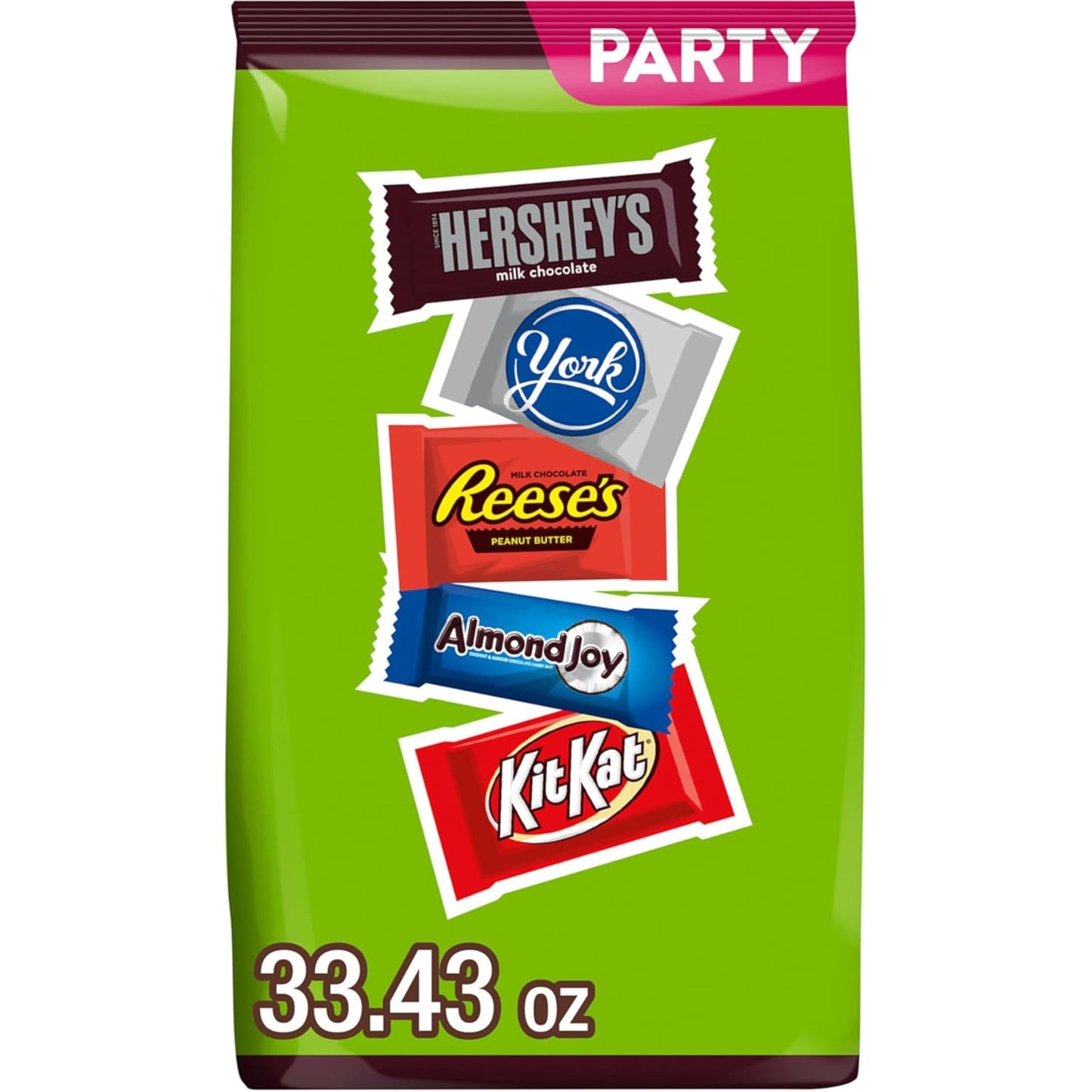 HERSHEY'S Assorted Chocolate Flavored Candy Party Pack, Halloween Candy, 30.22 oz - Collins Global Snack Store