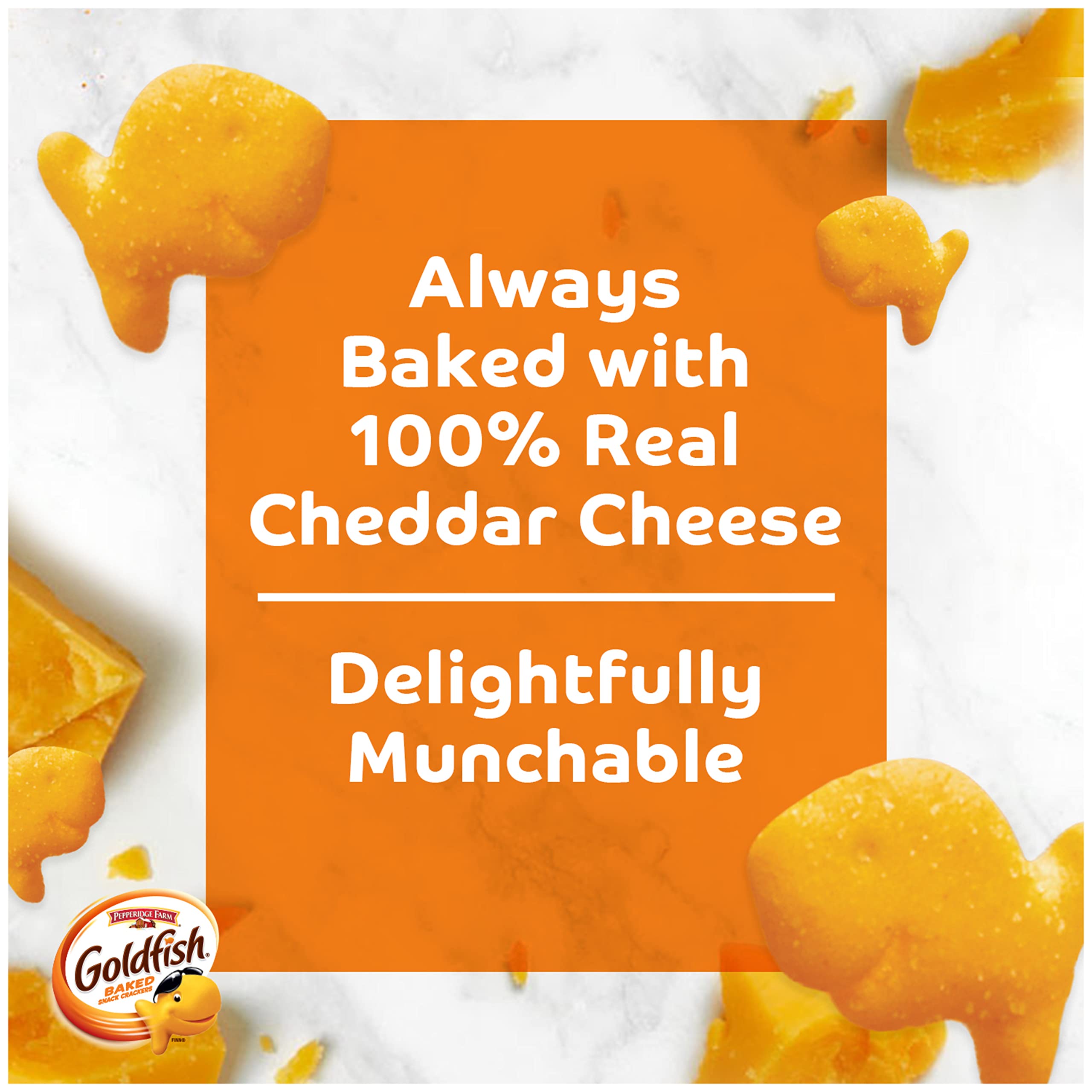 Goldfish Crackers Big Smiles Variety Pack | Cheddar, Colors &amp; Pretzels | 30 Snack Packs