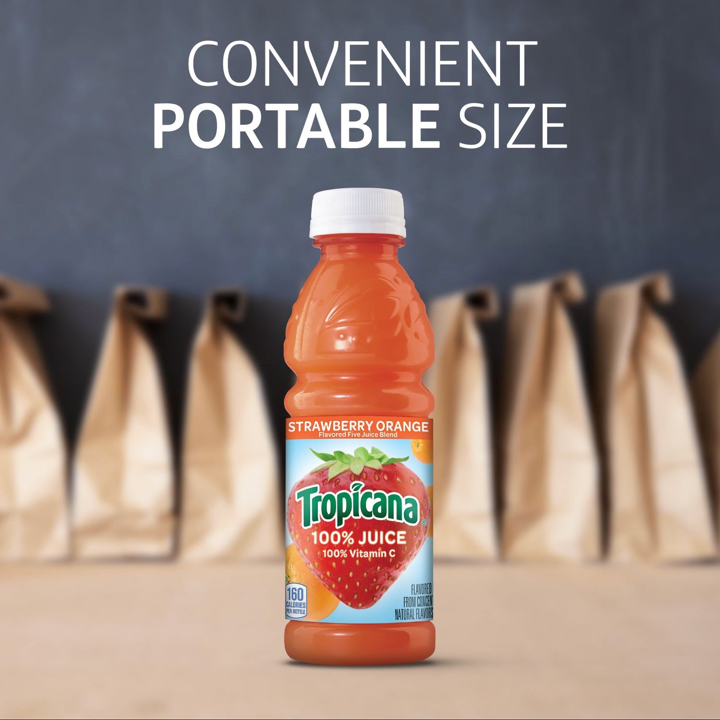 Tropicana 100% Juice Variety Pack - Orange, Apple & Fruit Medley (10 oz, Pack of 24)