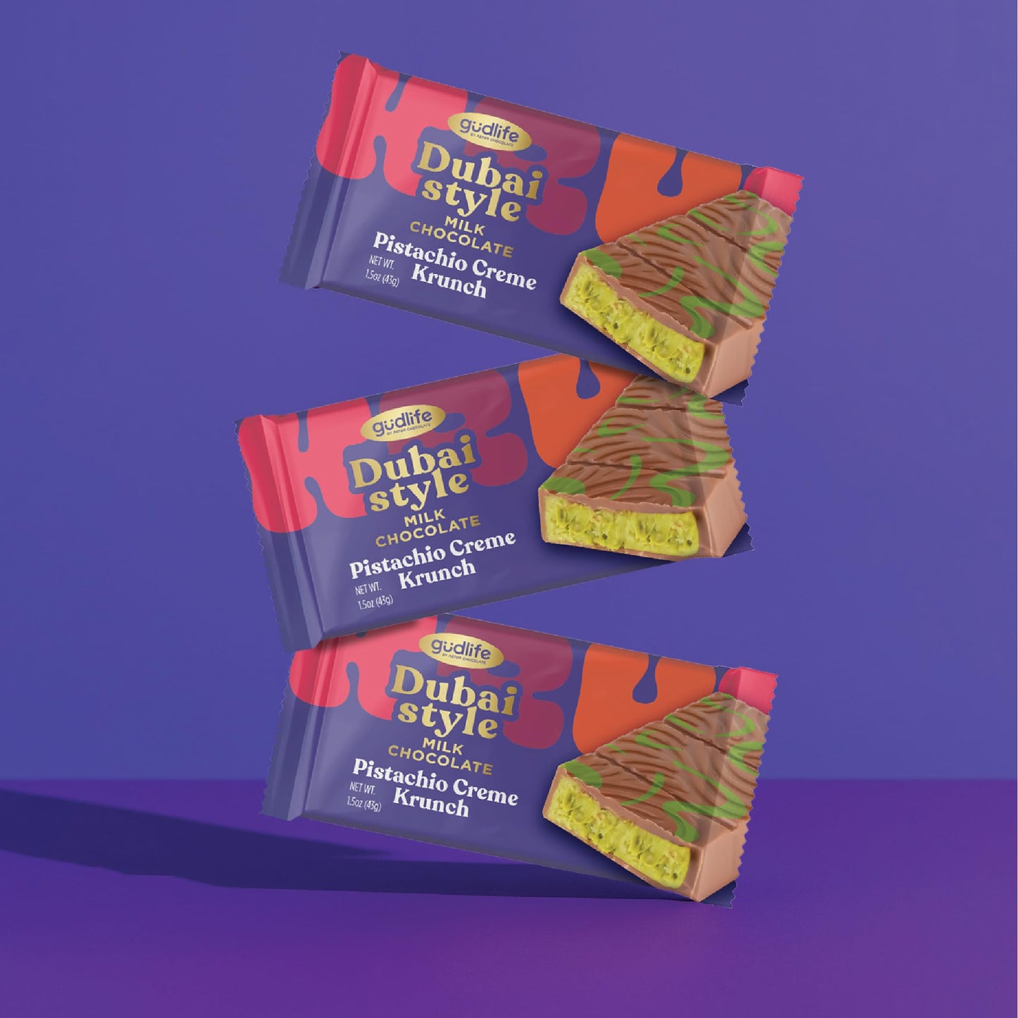 Dubai Chocolate Bars by Gudlife - Premium Gourmet Chocolate Gift Set