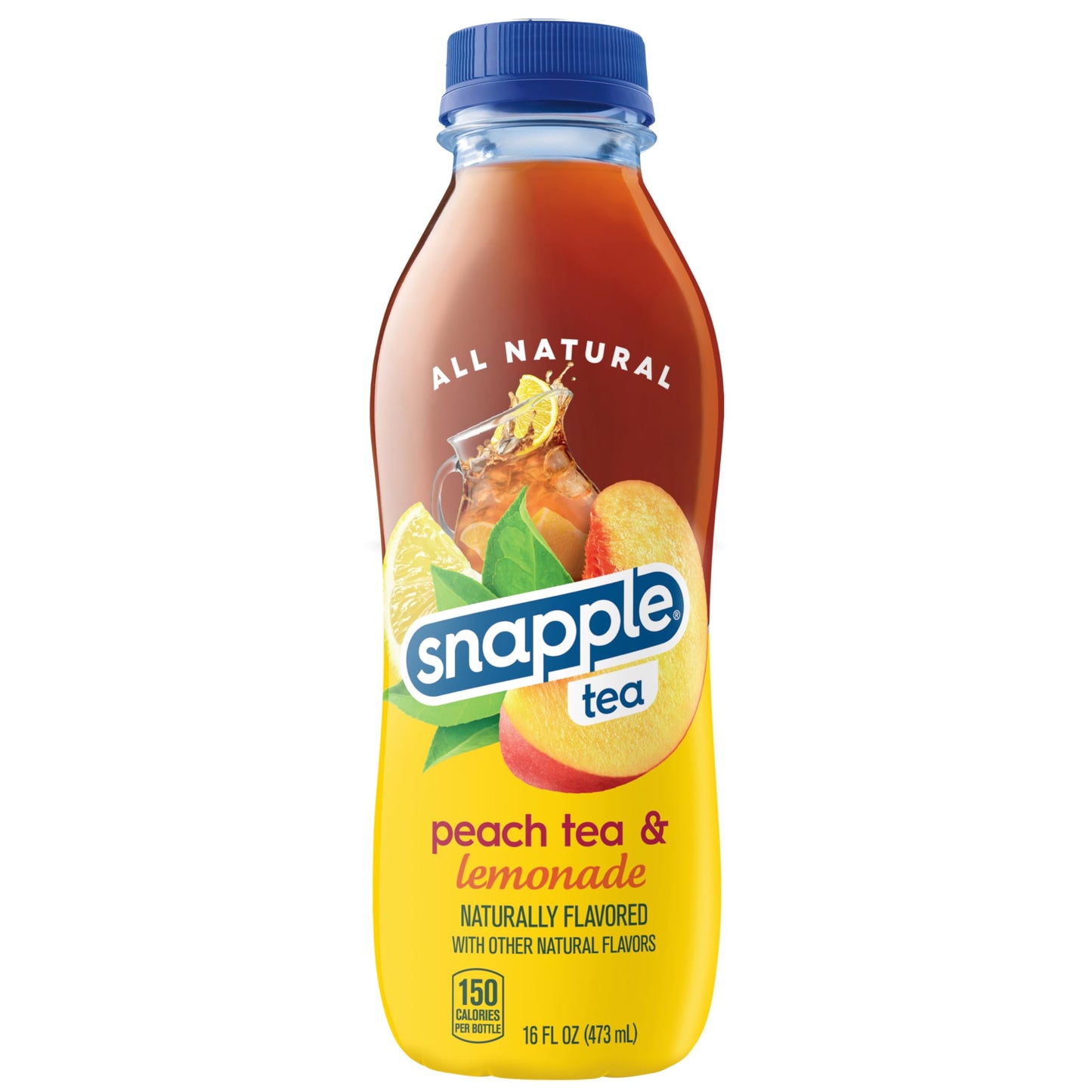 Snapple Zero Sugar Peach Tea, 16 fl oz recycled plastic bottle (Pack of 12) - Collins Global Snack Store