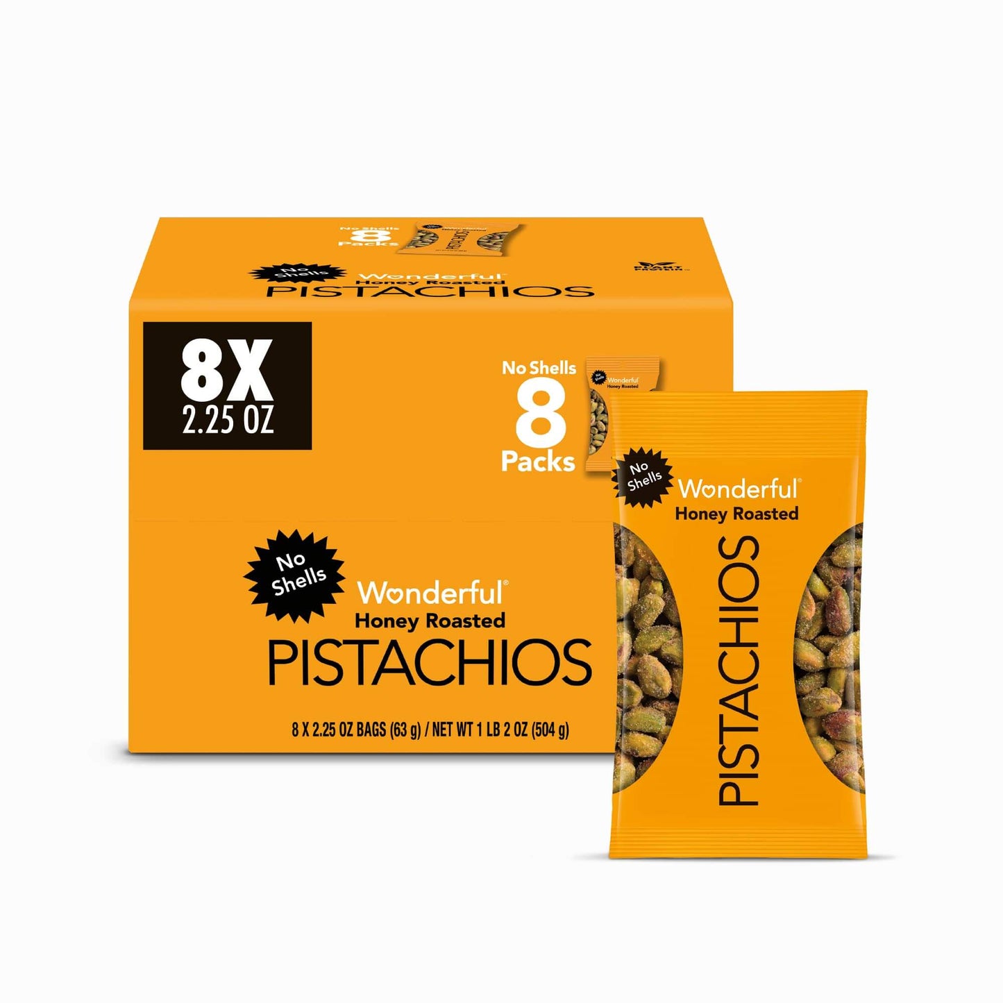 Wonderful Pistachios No Shells, 3 Flavors Mixed Variety Pack of 9 (0.75 Ounce), Roasted & Salted Nuts (4), Chili (3), Honey (2), Protein Snacks, Gluten Free, Pantry Staples, Healthy Snacks Variety Pack for Adults, Stocking Stuffers - Collins Global Snack Store