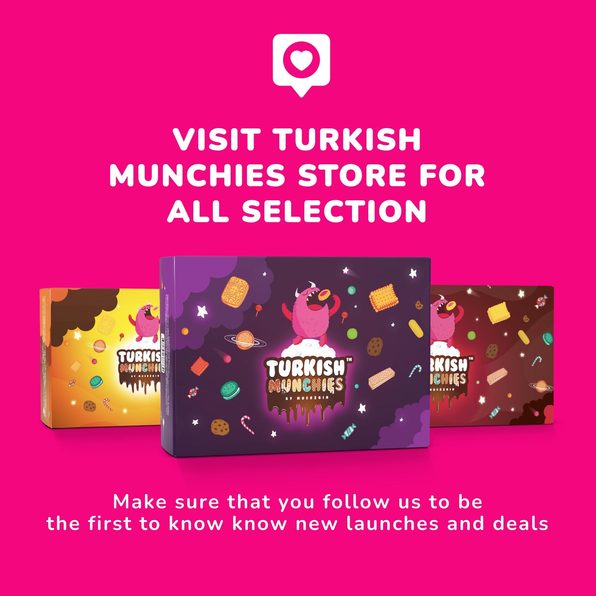 Turkish Munchies by Muekzoin Midi International Snack Box | Premium and Exotic Foreign Unique Snack Food Gifts Included | Try Extraordinary Turkish Gourmet Snacks | Candies from Around the World | Fantastic Space Themed Box | 12 Full-Size Snacks - Collins Global Snack Store