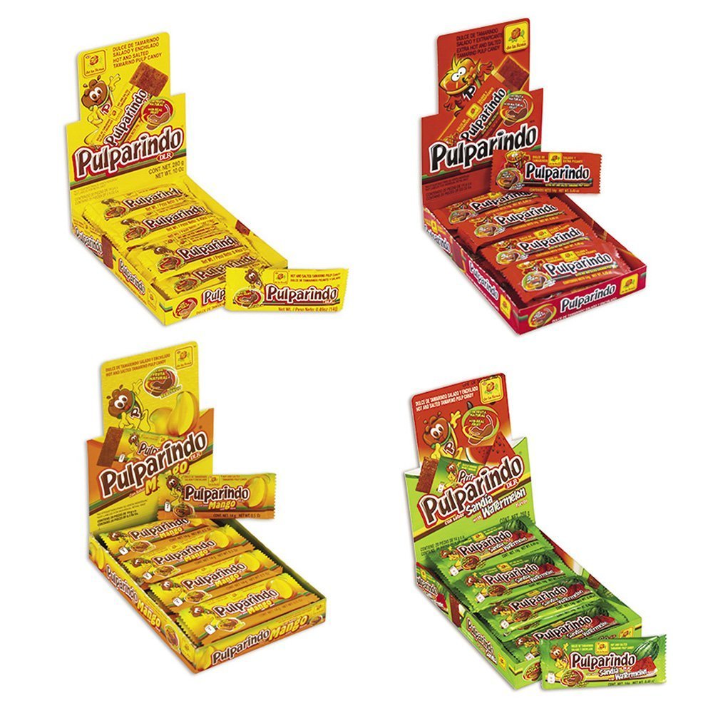 Pulparindo Mexican Candy Variety Bundle - 4 Flavors
