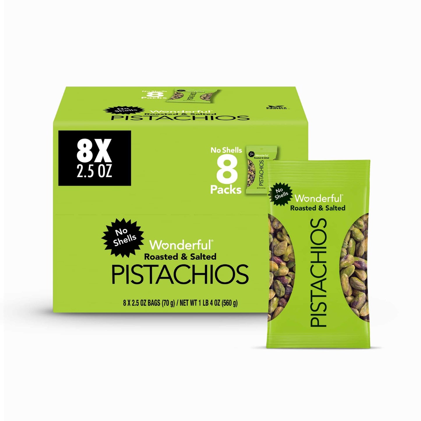 Wonderful Pistachios No Shells, 3 Flavors Mixed Variety Pack of 9 (0.75 Ounce), Roasted & Salted Nuts (4), Chili (3), Honey (2), Protein Snacks, Gluten Free, Pantry Staples, Healthy Snacks Variety Pack for Adults, Stocking Stuffers - Collins Global Snack Store