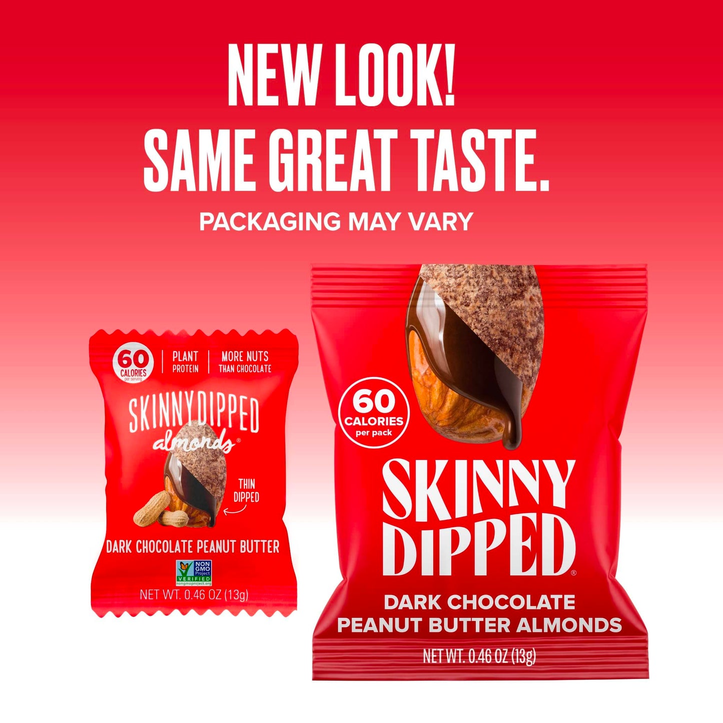 SkinnyDipped Snack Attack Minis Almond Variety Pack, Healthy Snack, Plant Protein, Gluten Free, 0.46 oz Mini Bags, Pack of 25 - Collins Global Snack Store