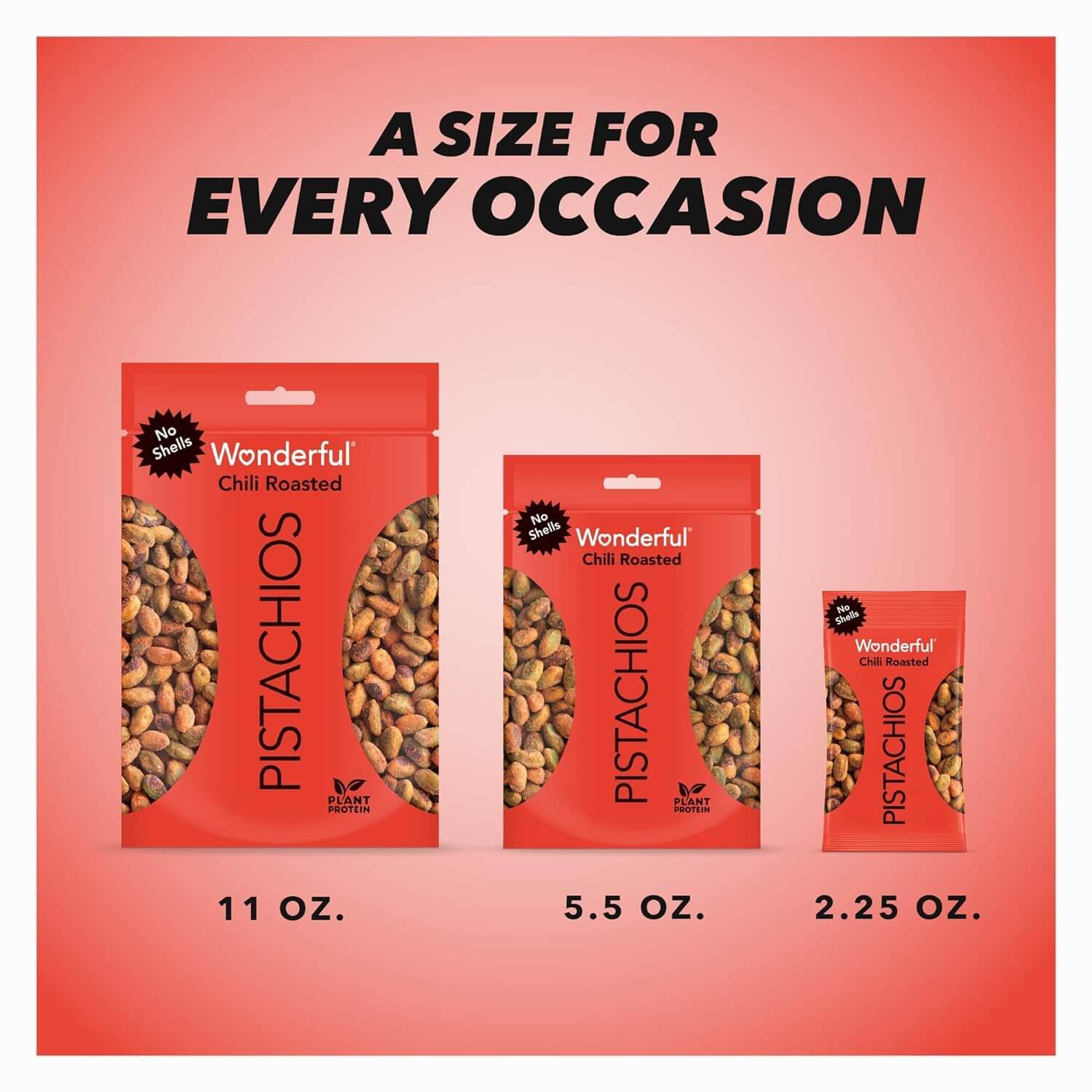 Wonderful Pistachios No Shells, 3 Flavors Mixed Variety Pack of 9 (0.75 Ounce), Roasted &amp; Salted Nuts (4), Chili (3), Honey (2), Protein Snacks, Gluten Free, Pantry Staples, Healthy Snacks Variety Pack for Adults, Stocking Stuffers - Collins Global Snack Store