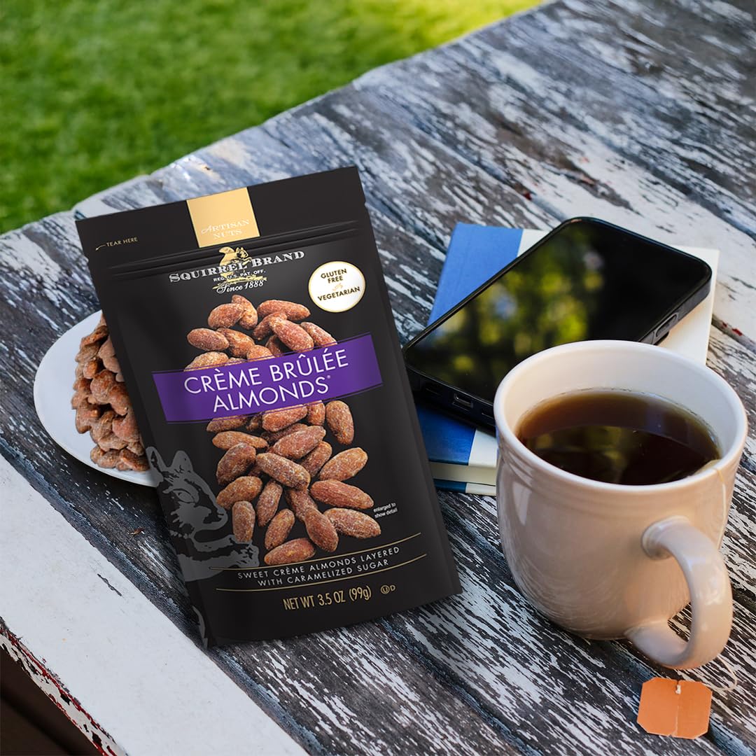 Squirrel Brand Sweet Brown Butter Cashews, 3.5 Ounces Resealable Bag, Gluten Free, Vegetarian - Collins Global Snack Store