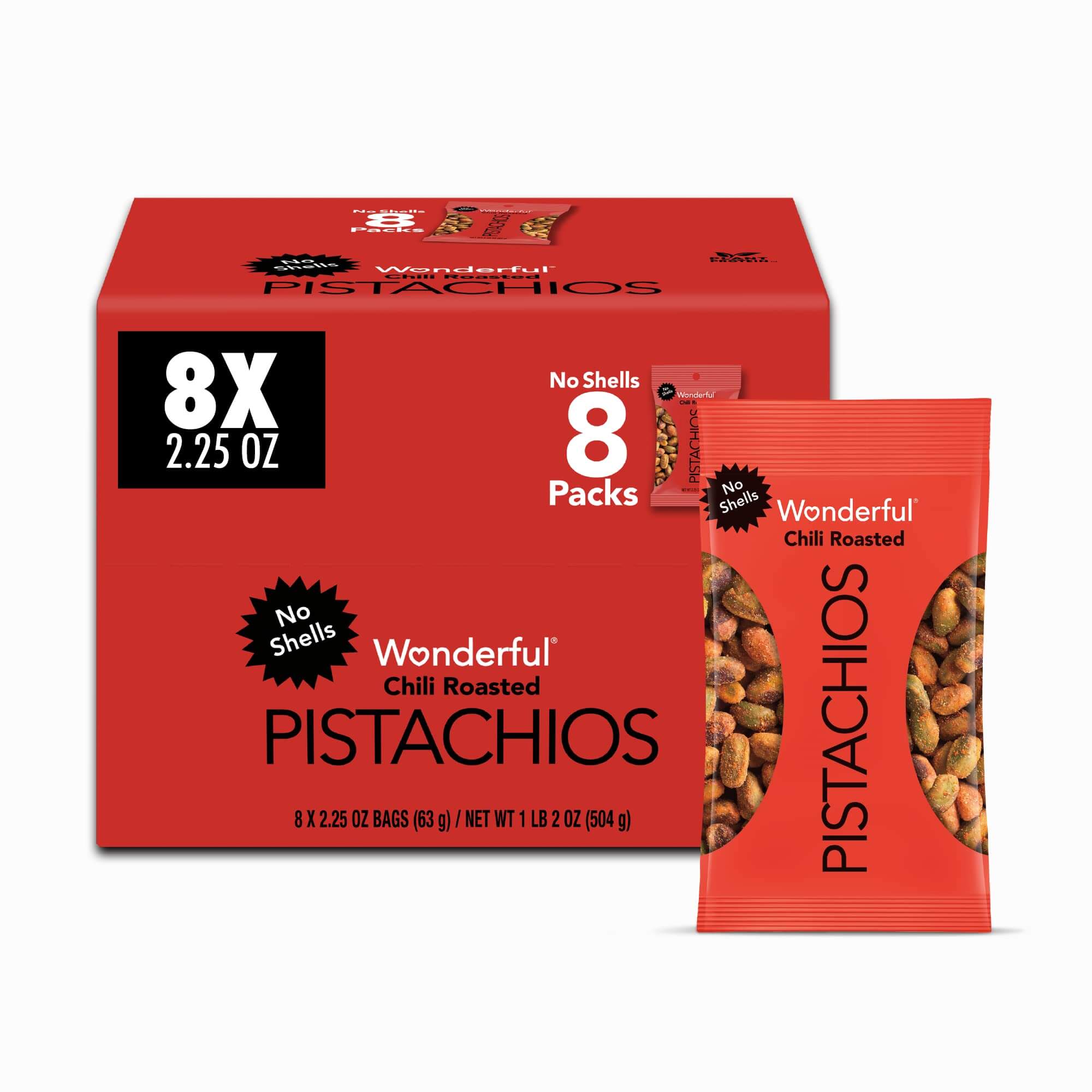 Wonderful Pistachios No Shells, 3 Flavors Mixed Variety Pack of 9 (0.75 Ounce), Roasted &amp; Salted Nuts (4), Chili (3), Honey (2), Protein Snacks, Gluten Free, Pantry Staples, Healthy Snacks Variety Pack for Adults, Stocking Stuffers - Collins Global Snack Store