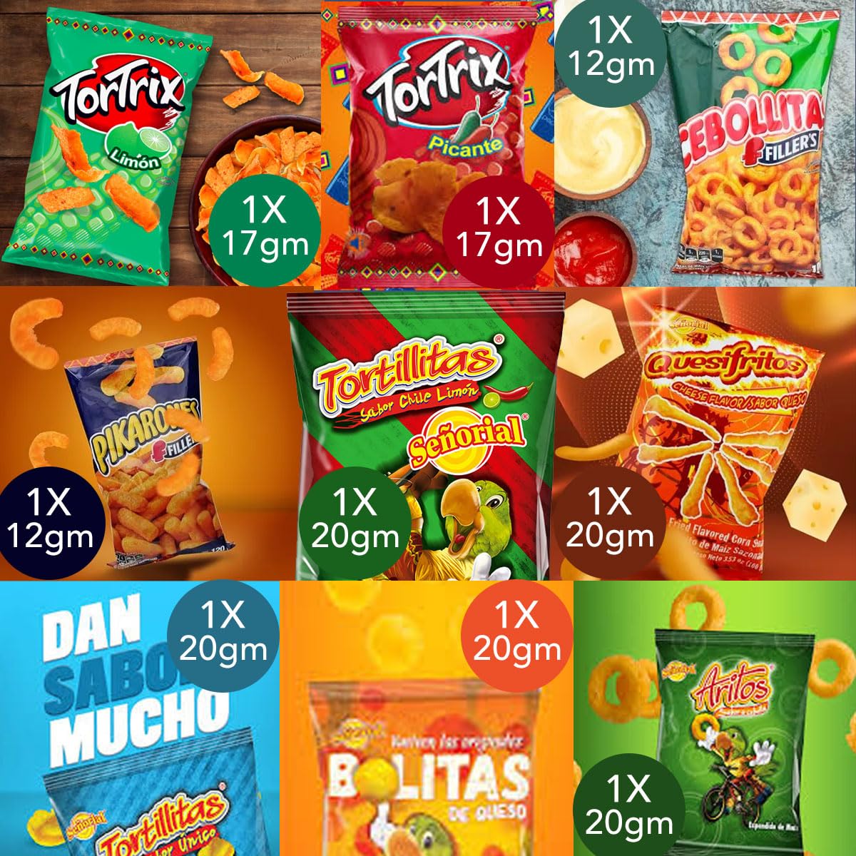 Charloo International Snack Box + Free Surprise Gift! - Guatemala Snacks from Around the World Box - Foreign Snack Box - Exotic Snacks - Weird Snacks - International Snacks Unique Chips Vending Machine, Small 19 Pcs - Collins Global Snack Store