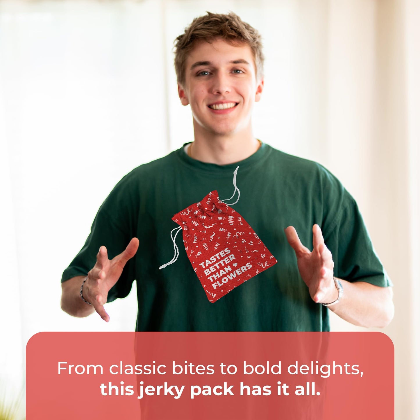 Beef Jerky Gift Basket For Men - Exotic Jerky Variety Pack, Delicious Protein-Packed Snack Box for Dad, Husband - Birthday, Holiday Food Treats for Adults - Unique Food Gifts for Men Who Want Nothing - Collins Global Snack Store