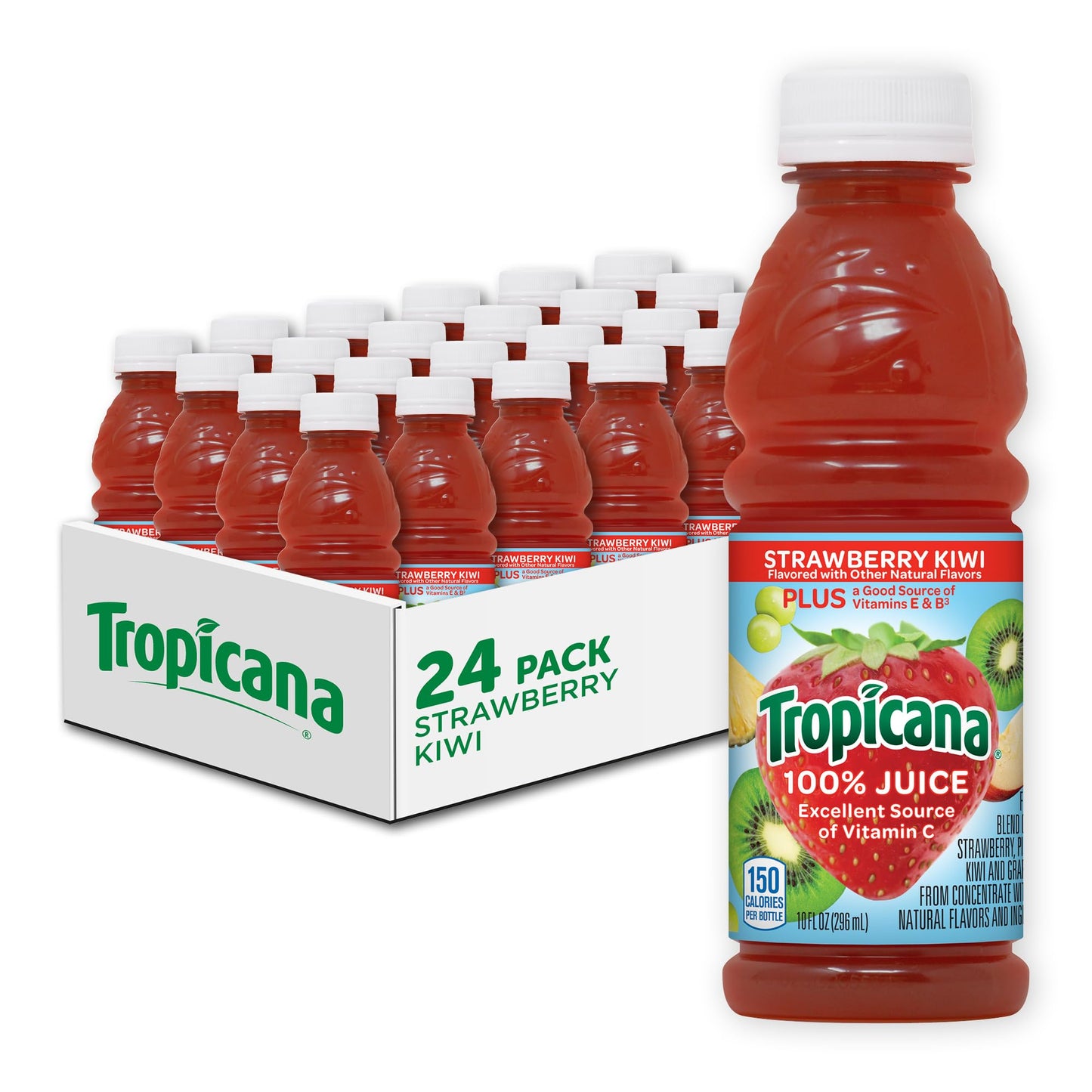 Tropicana 100% Juice Variety Pack - Orange, Apple & Fruit Medley (10 oz, Pack of 24)
