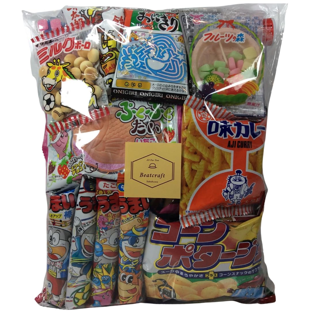 Beatcraft™ Japanese Dagashi Assortment Happy Set Pack (Regular) - Collins Global Snack Store