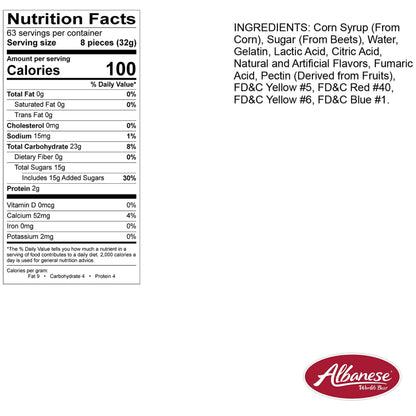 Albanese Confectionery Gummi Awesome Blossoms, 5 Pound Bag - Collins Global Snack Store