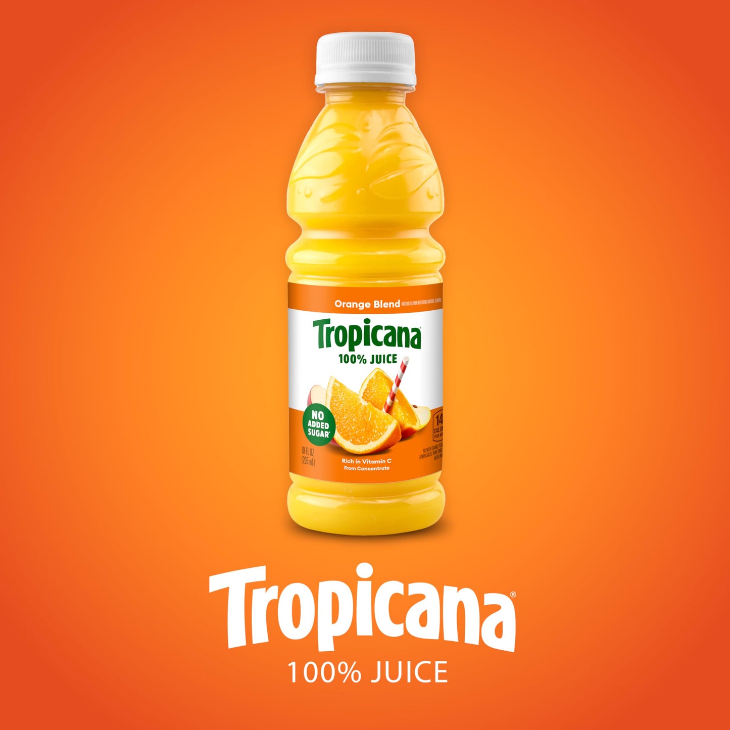 Tropicana 100% Juice Variety Pack - Orange, Apple & Fruit Medley (10 oz, Pack of 24)