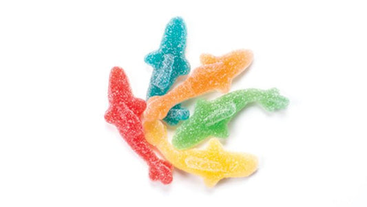 Assorted Gummy Sharks Candy (Light Sour)  - 26.5 LB Box - Premium Candies & Gummies-0
