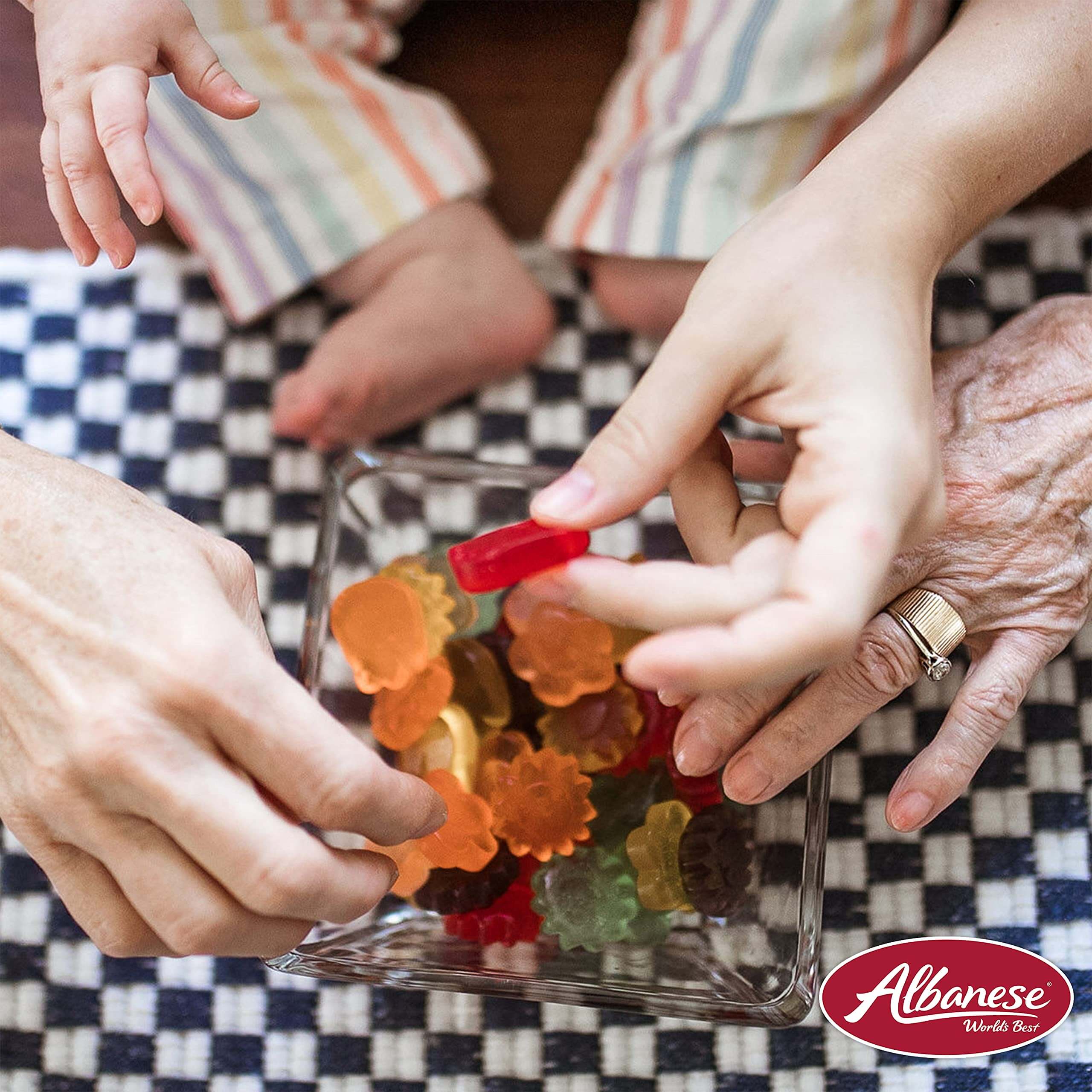 Albanese Confectionery Gummi Awesome Blossoms, 5 Pound Bag - Collins Global Snack Store