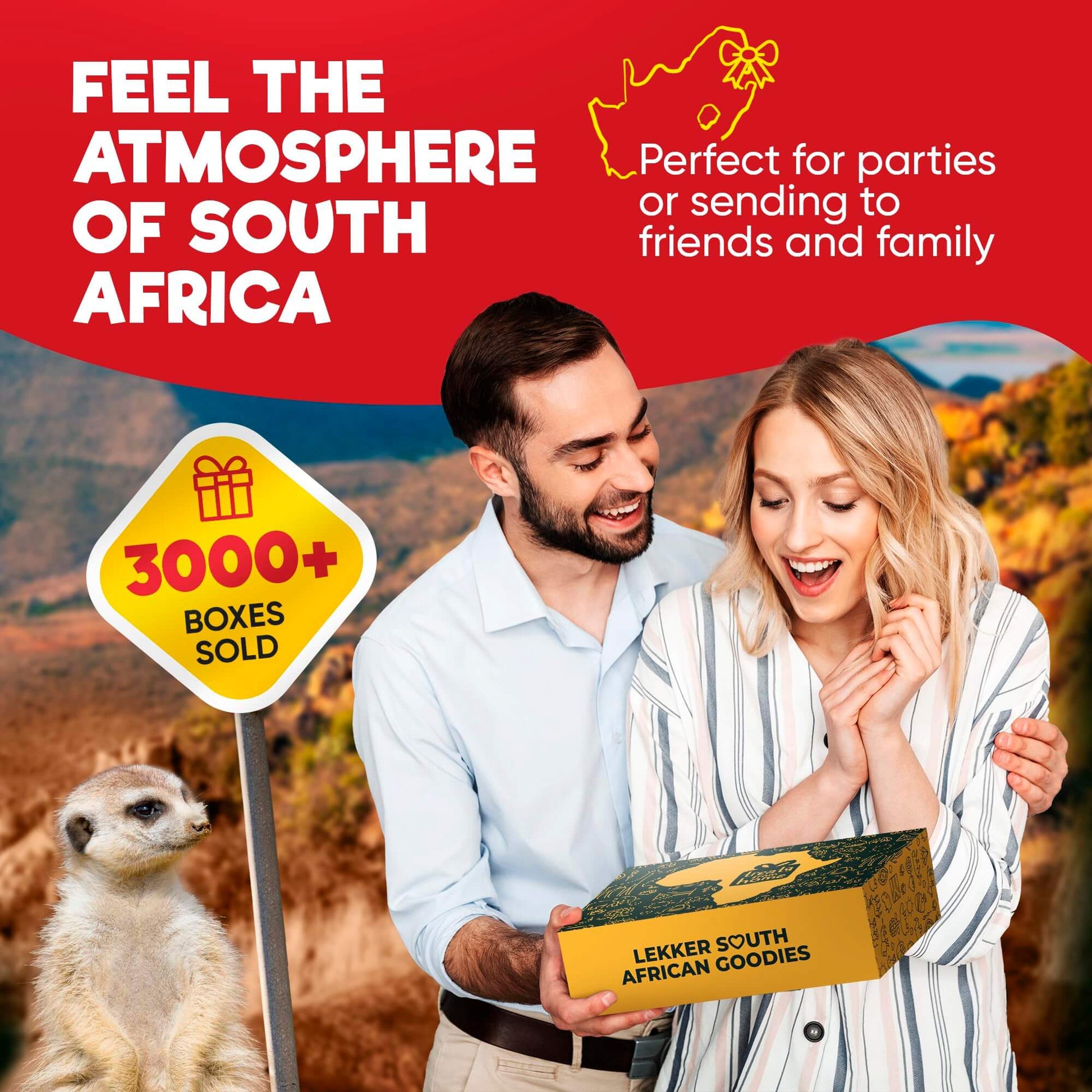 Treats from Home South African Snacks Food Box | Authentic African Candies, Chocolate Bars, & Treats | Perfect Christmas Gifts Includes Ouma Rusks, Smarties, & More | Best South African Products Care Package for Gifting & Sharing - 36 Units - Collins Global Snack Store