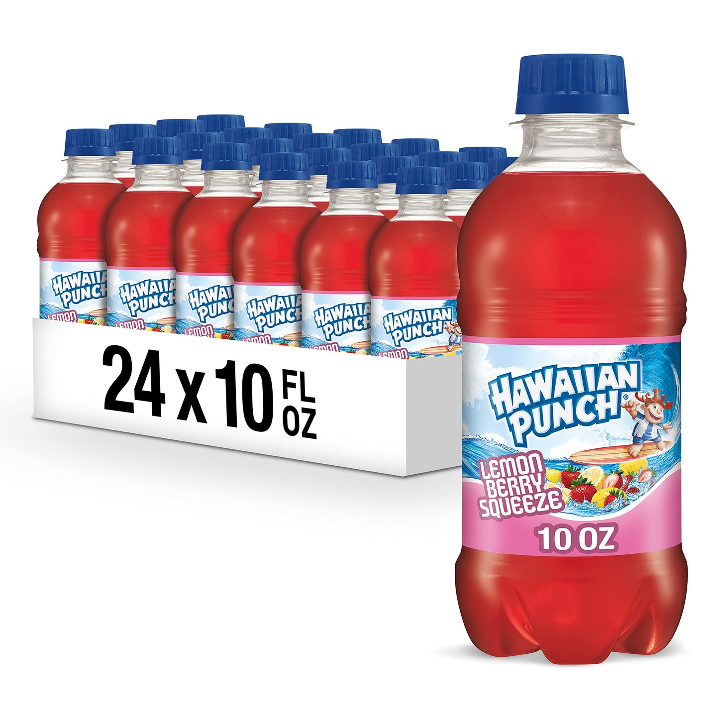 Hawaiian Punch Fruit Juicy Red Fruit Juice Drink, 10 Fl Oz Bottles, 24 Count (4 Packs Of 6), Ready-to-drink, On-the-go, Caffeine-free, Carbonation-free, Gluten-free, Excellent Source Of Vitamin C - Collins Global Snack Store