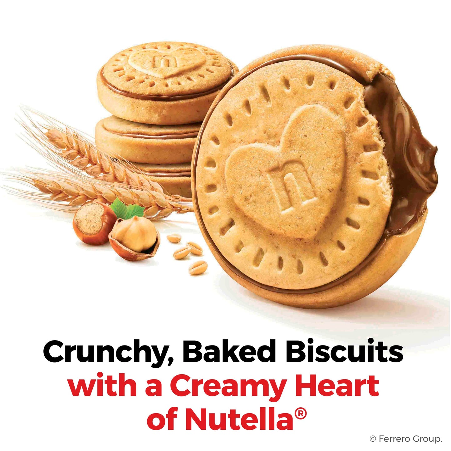 Nutella Biscuits, 20 Count Cookies, Hazelnut Spread with Cocoa, Kids Snacks, 9.7 oz - Collins Global Snack Store