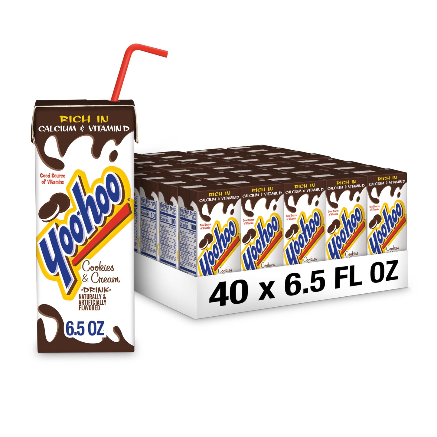 Yoo-hoo Chocolate Drink, 6.5 fl oz boxes, 32 pack - Collins Global Snack Store