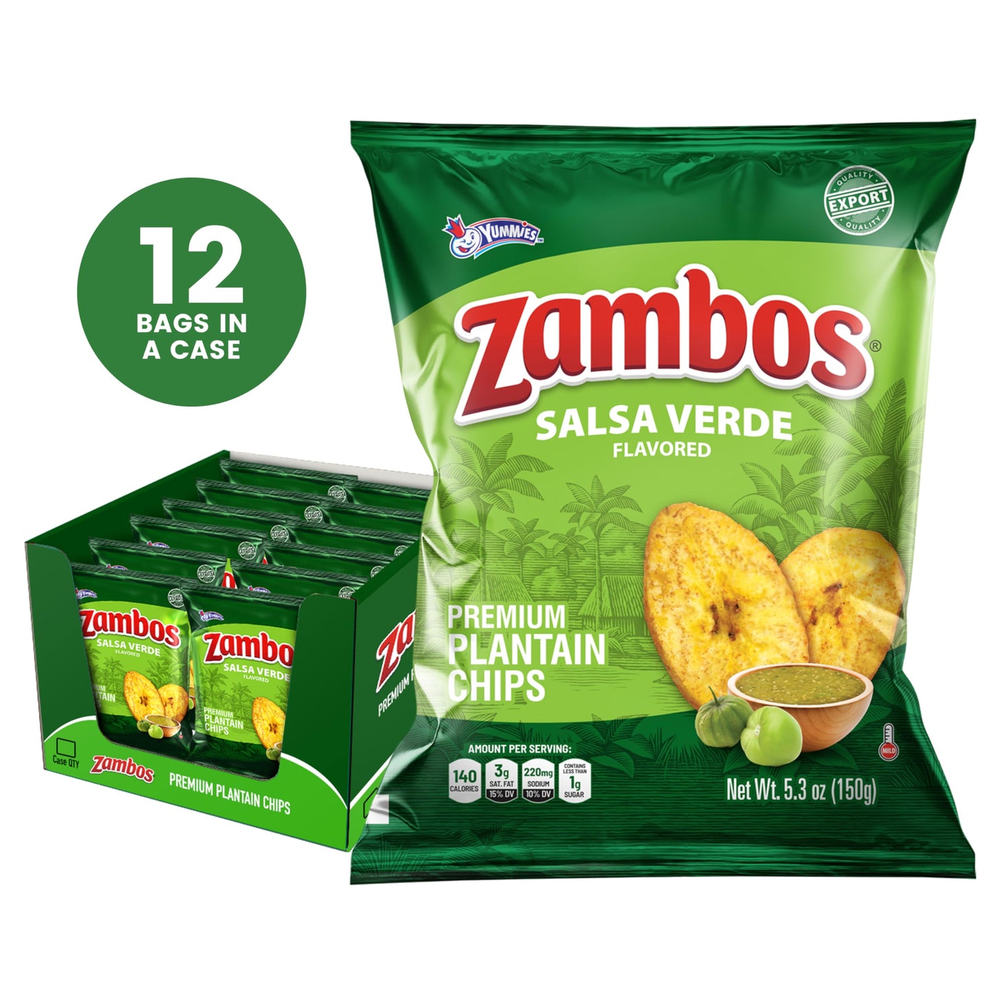 Zambos Plantain Chips Chile Limon (Pack of 1) - Collins Global Snack Store