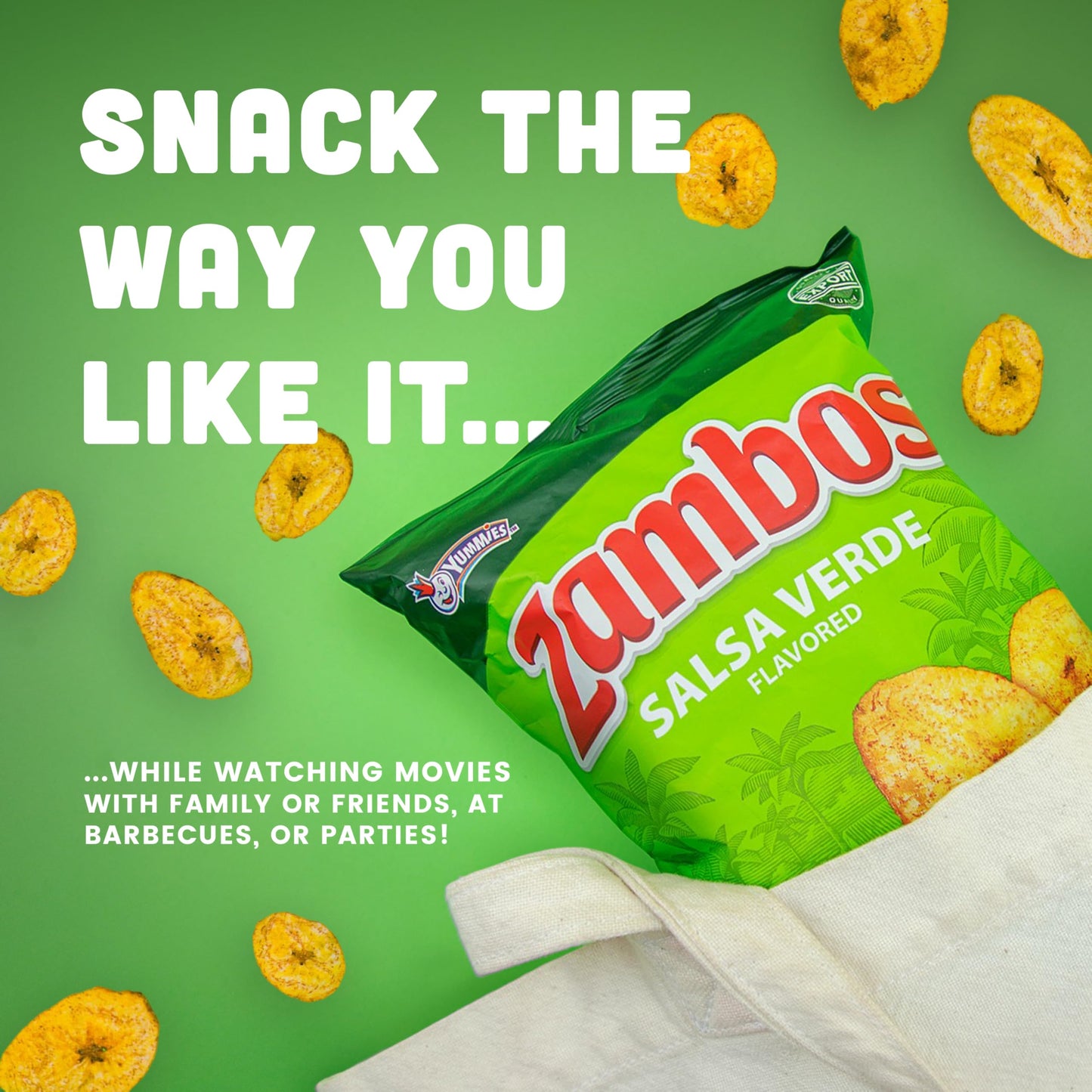 Zambos Plantain Chips Chile Limon (Pack of 1) - Collins Global Snack Store