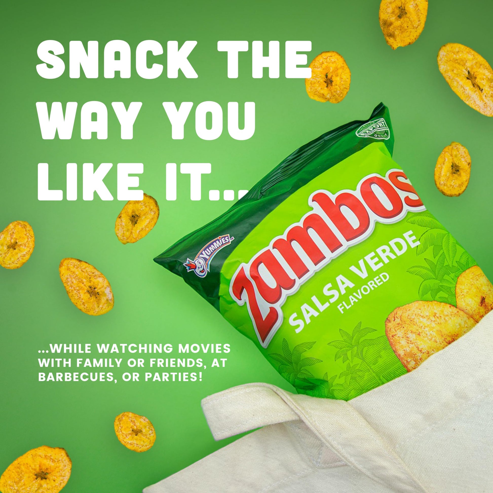 Zambos Plantain Chips Chile Limon (Pack of 1) - Collins Global Snack Store