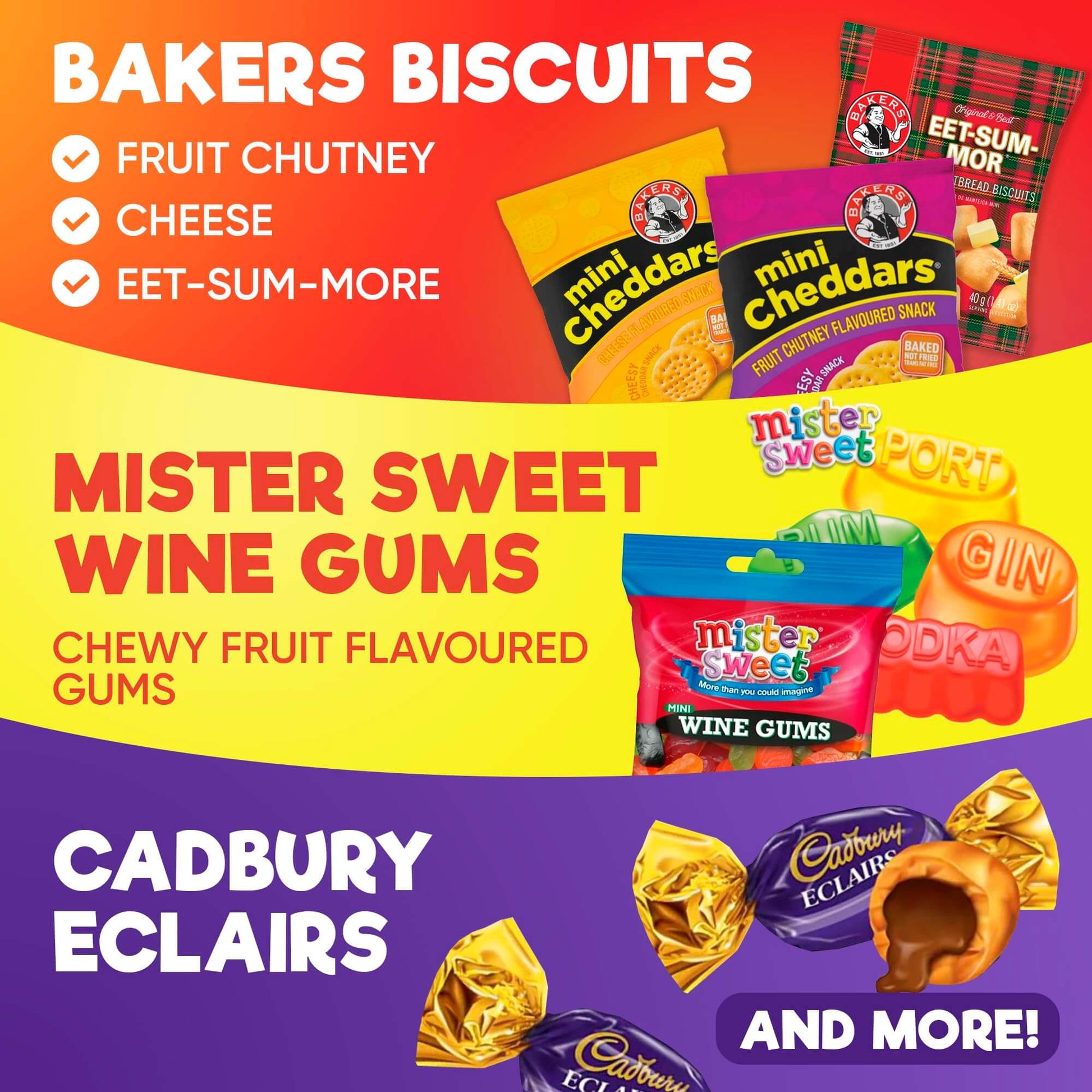 Treats from Home South African Snacks Food Box | Authentic African Candies, Chocolate Bars, & Treats | Perfect Christmas Gifts Includes Ouma Rusks, Smarties, & More | Best South African Products Care Package for Gifting & Sharing - 36 Units - Collins Global Snack Store