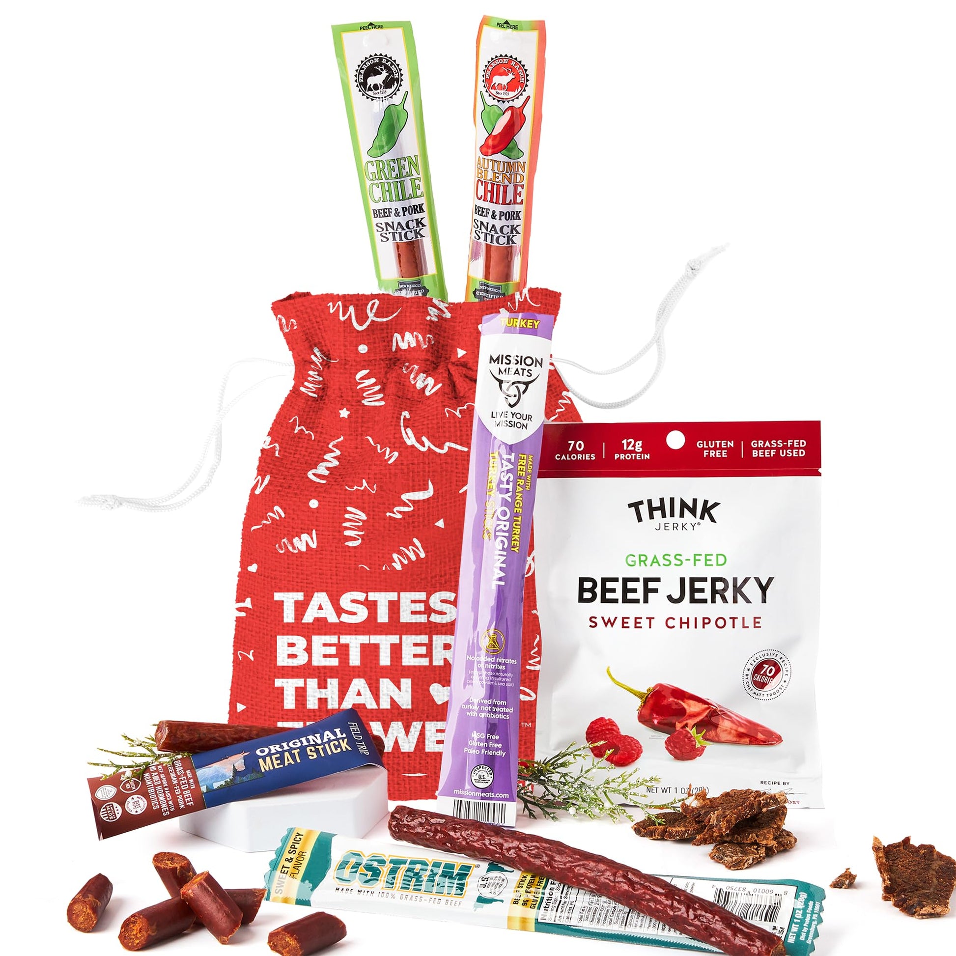 Beef Jerky Gift Basket For Men - Exotic Jerky Variety Pack, Delicious Protein-Packed Snack Box for Dad, Husband - Birthday, Holiday Food Treats for Adults - Unique Food Gifts for Men Who Want Nothing - Collins Global Snack Store
