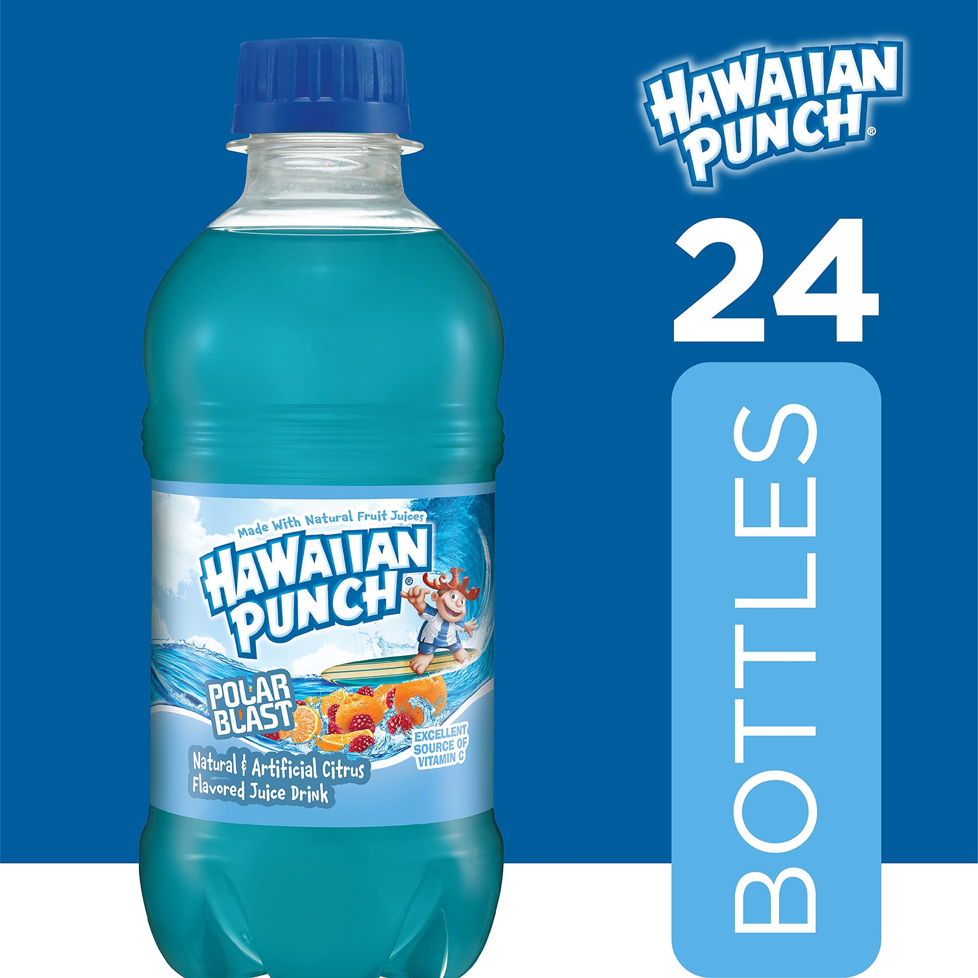 Hawaiian Punch Fruit Juicy Red Fruit Juice Drink, 10 Fl Oz Bottles, 24 Count (4 Packs Of 6), Ready-to-drink, On-the-go, Caffeine-free, Carbonation-free, Gluten-free, Excellent Source Of Vitamin C - Collins Global Snack Store