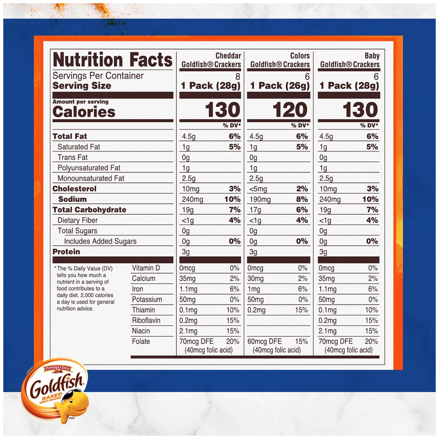 Goldfish Crackers Big Smiles Variety Pack | Cheddar, Colors &amp; Pretzels | 30 Snack Packs