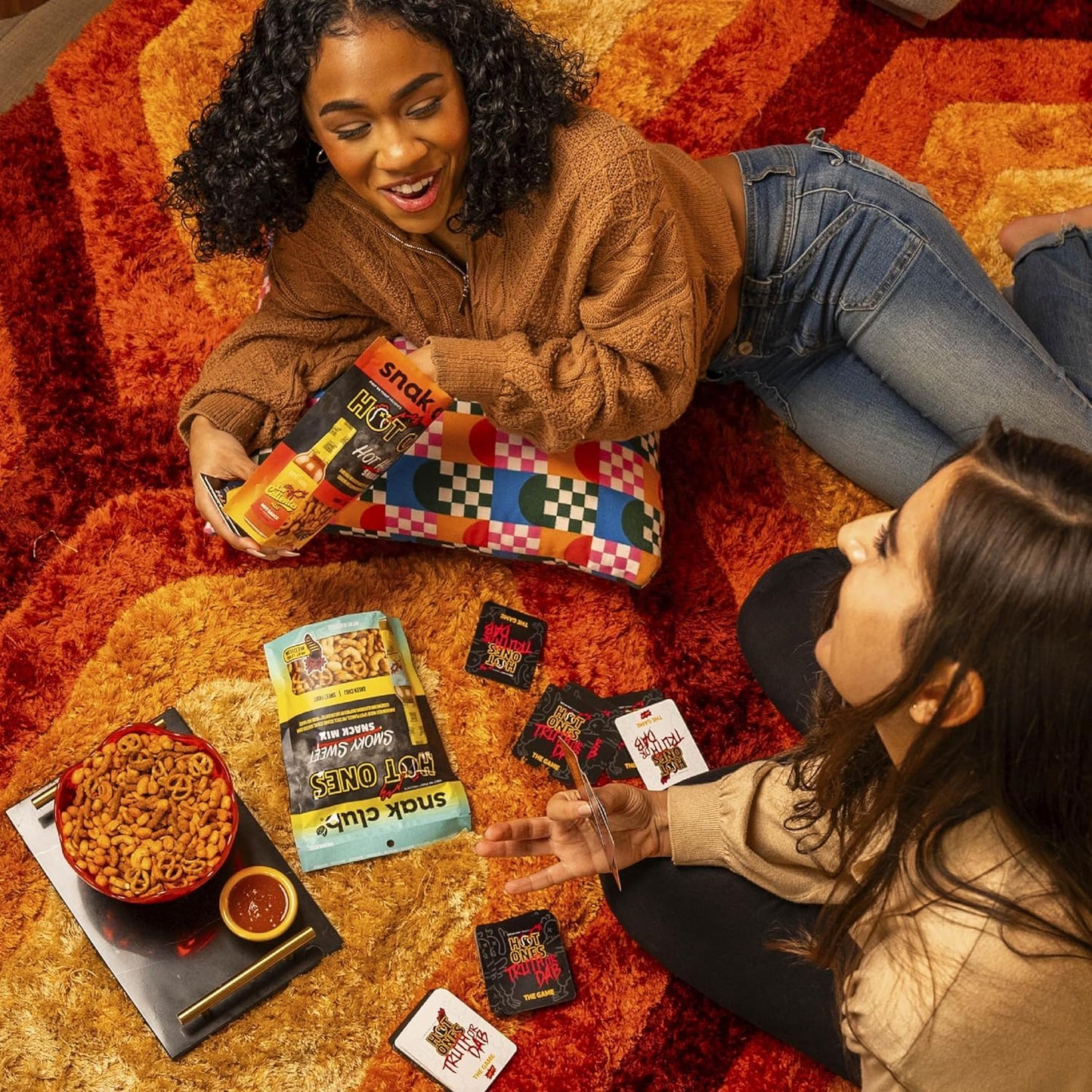 Trending Snak Club x Hot Ones Hot Habanero Snack Mix, Spicy Snacks with Peanuts, Pretzels, Sesame Sticks, Toasted Corn & Cashews, Inspired by Hot Ones Hot Sauce, 10 oz Bag