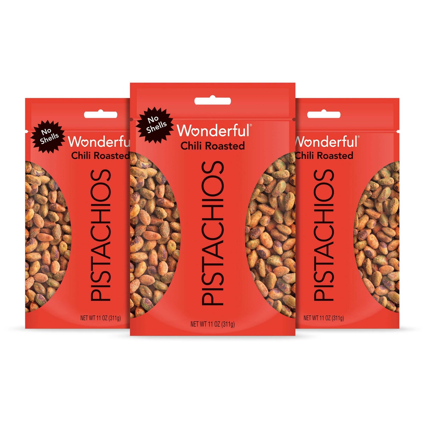 Wonderful Pistachios No Shells, 3 Flavors Mixed Variety Pack of 9 (0.75 Ounce), Roasted & Salted Nuts (4), Chili (3), Honey (2), Protein Snacks, Gluten Free, Pantry Staples, Healthy Snacks Variety Pack for Adults, Stocking Stuffers - Collins Global Snack Store