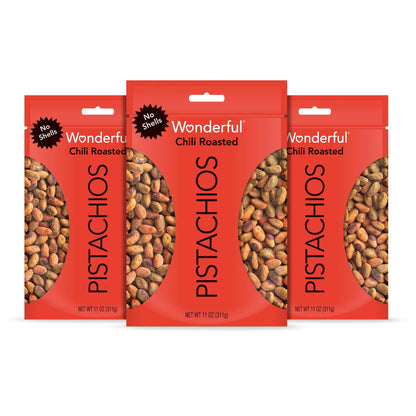 Wonderful Pistachios No Shells, 3 Flavors Mixed Variety Pack of 9 (0.75 Ounce), Roasted &amp; Salted Nuts (4), Chili (3), Honey (2), Protein Snacks, Gluten Free, Pantry Staples, Healthy Snacks Variety Pack for Adults, Stocking Stuffers - Collins Global Snack Store