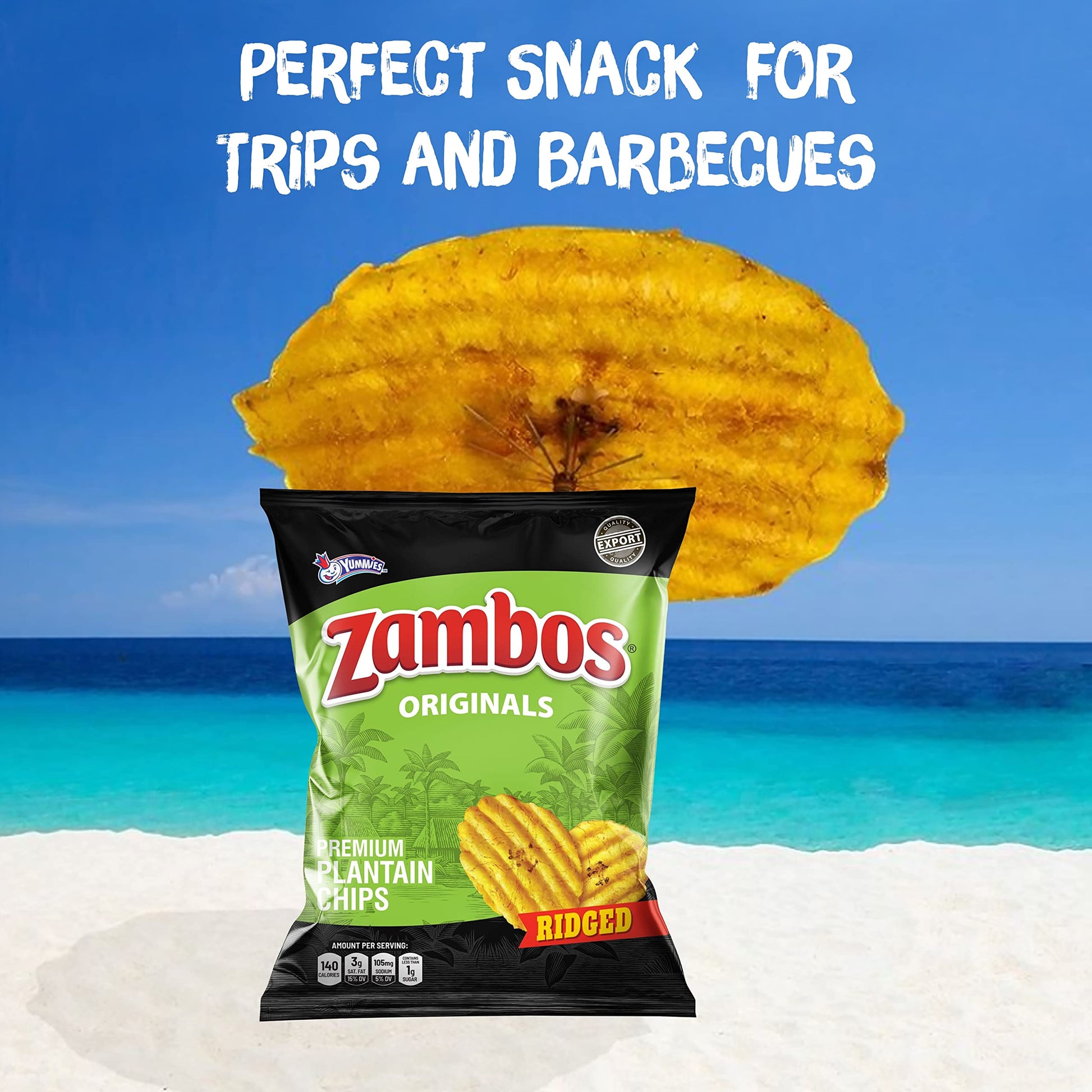 Zambos Plantain Chips Chile Limon (Pack of 1) - Collins Global Snack Store